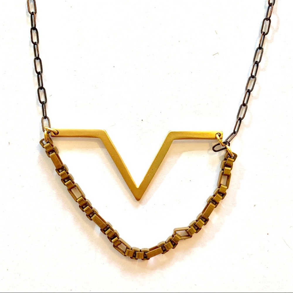 Anthropologie Mixed Metals Necklace